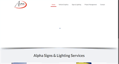 Desktop Screenshot of alphasignsandlighting.com